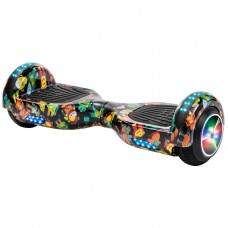 XtremepowerUS 6.5" Self Balancing Hoverboard Scooter w/ Bluetooth Speaker, Robot Friends Black   570861226